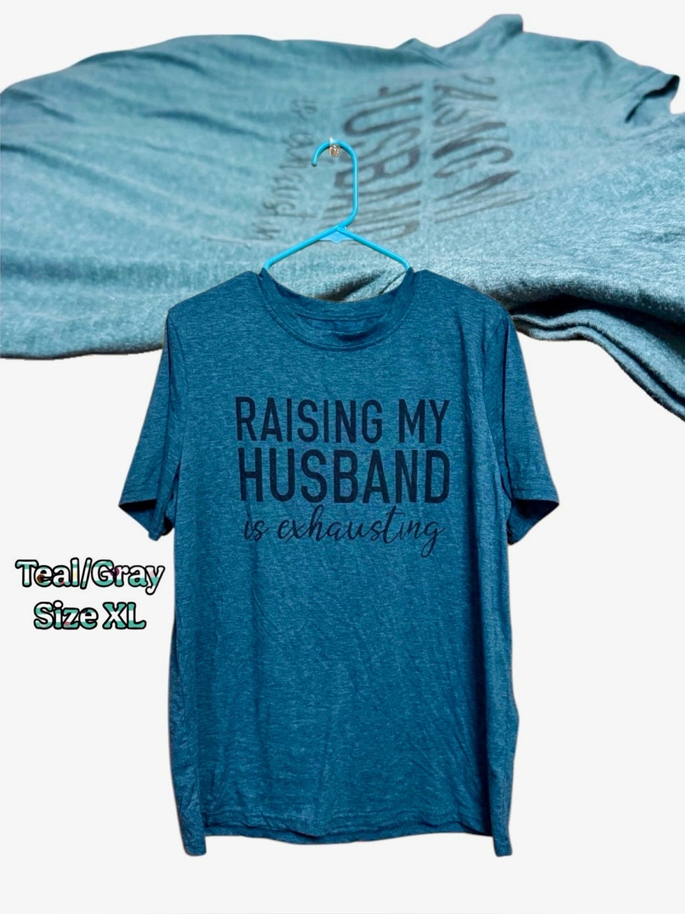🖤Viral Funny Wife Tee XL | “Raising My Husband Is Exhausting” |Mother’s Day Gift